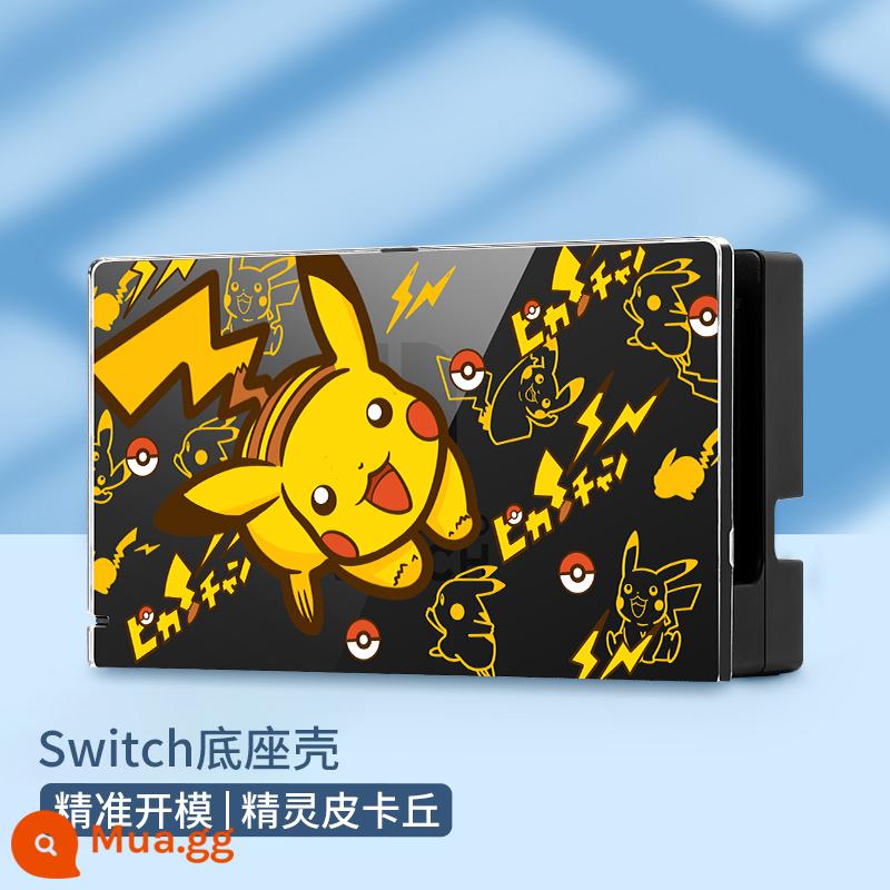 Pokémon Pikachu trọn bộ phụ kiện Ốp lưng bảo vệ Nintendo Switch Túi đựng Switchol vỏ cứng tay cầm màn hình oled Ốp lưng trong suốt silicone mềm hộp thẻ ns vòng tập thể dục hộp vỏ mềm hộp cassette - Hộp đựng công tắc "Transparent Elf Pikachu" đi kèm phim + nắp