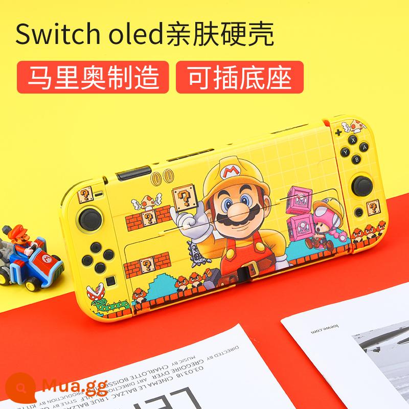 Vỏ bảo vệ Nintendo Switch Lite Vỏ mờ bao gồm tất cả Vỏ màu nsl Vỏ cứng trong suốt Vỏ silicon Switcholed ns Vỏ silicon mềm siêu mỏng Vỏ switchlite Phụ kiện oled - Được sản xuất bởi Switcholed Mario☆Vỏ cứng thân thiện với da√Không có màng + nắp