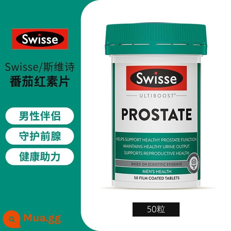 Viên Swisse lycopene dành cho nam giới mang thai sức khỏe viên nén sức sống tinh trùng viên dành cho nam giới trưởng thành Saw palmetto 50 viên - màu xanh lá