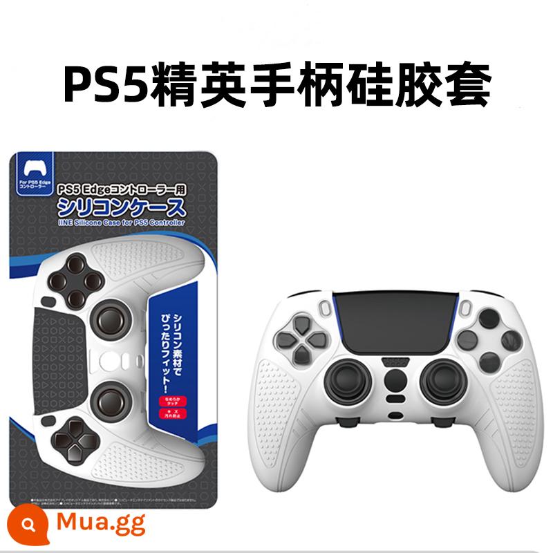 Thích hợp cho tay cầm Sony PS5 vỏ bảo vệ silicone bọc tay cầm ưu tú bao gồm tất cả ghế sạc không có tay cầm nắp rocker phụ kiện ngoại vi vỏ bảo vệ thấm hút mồ hôi chống trượt chống bụi hai mảnh trong suốt siêu mỏng P - Dành riêng cho bộ điều khiển ưu tú PS5✦Nắp đậy nắp miễn phí