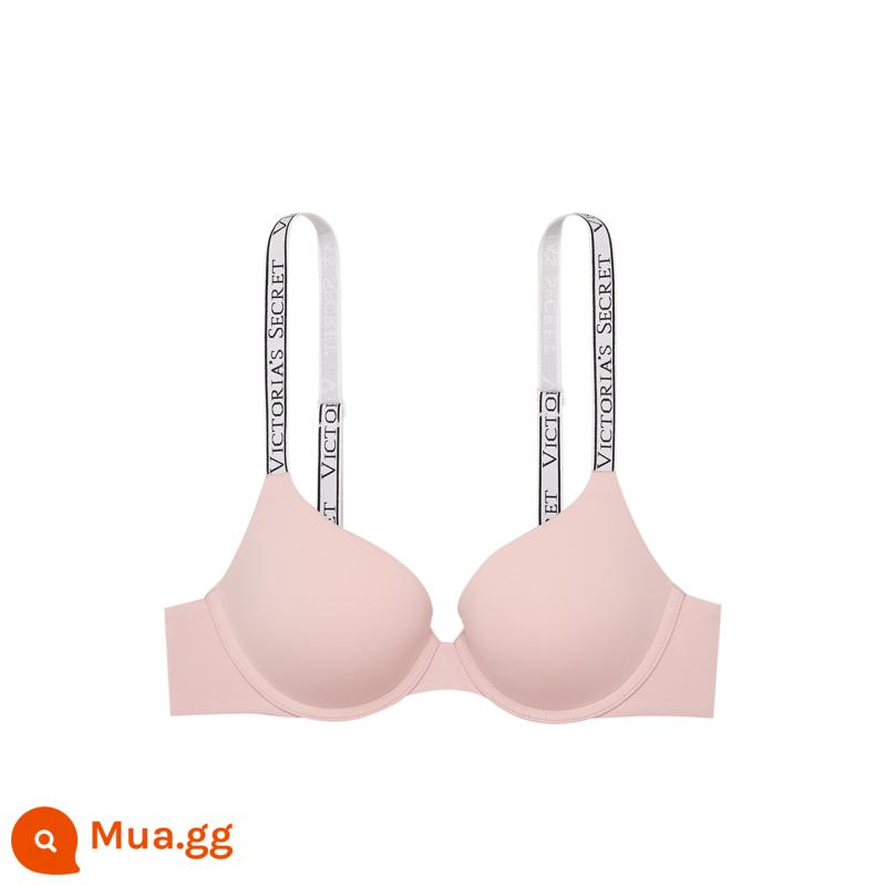 Thẳng xuống 188|Victoria's Secret Logo Letter Dây đeo vai Vú nhỏ tạo nên sự sexy lớn của Mỹ Đồ lót gợi cảm nữ phong cách mới - 3TDU hồng kết hợp vành thép