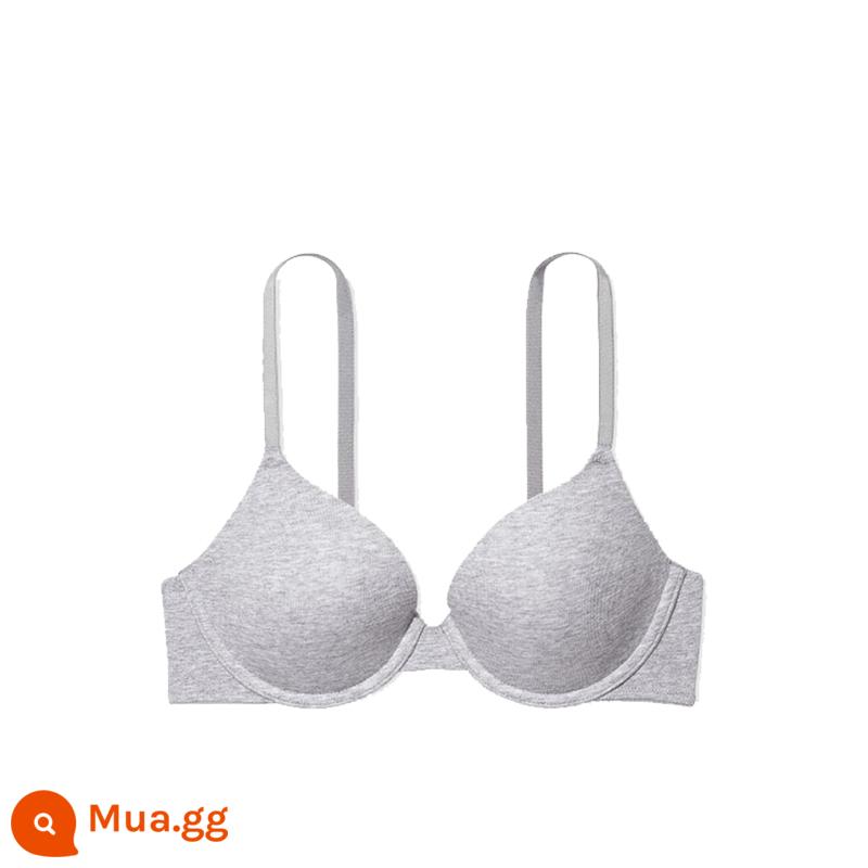 Thẳng xuống 128|Victoria's Secret Áo ngực hồng đĩa ngực liền mạch lưng đẹp đồ lót bé gái 11202804 - 67MU màu xám-3815