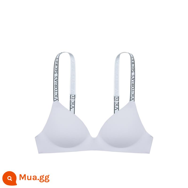 Thẳng xuống 188|Victoria's Secret Logo Letter Dây đeo vai Vú nhỏ tạo nên sự sexy lớn của Mỹ Đồ lót gợi cảm nữ phong cách mới - 24AJ mỏng tím nhạt không có viền thép