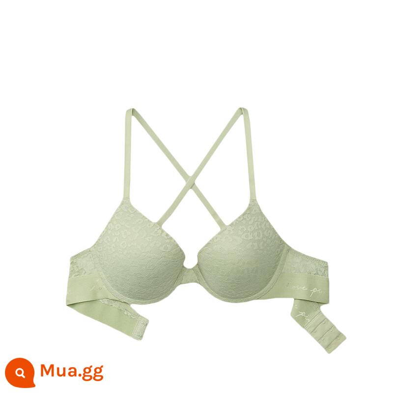 Giảm giá 30% | Victoria's Secret PINK Tam giác cúp ngực Tập hợp đồ lót Áo ngực bé gái 11183839 - 59WW xanh trắng sứ xanh tập hợp 88874