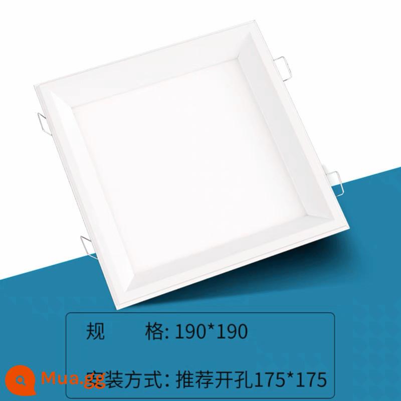 Tích hợp trần tổ ong bảng lớn LED ánh sáng phong cách sang trọng 20*20 19*19 đen trắng lưới tản nhiệt nhúng ánh sáng 15x60 - Đèn khóa trắng Athens 19*19