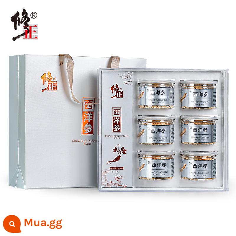 Nhân sâm Mỹ thái lát ngâm chính hãng Nhân sâm Mỹ thái lát 500g nhân sâm cao cấp Changbaishan cửa hàng chính thức hàng đầu - Hộp quà 300g [50g*6 lon]