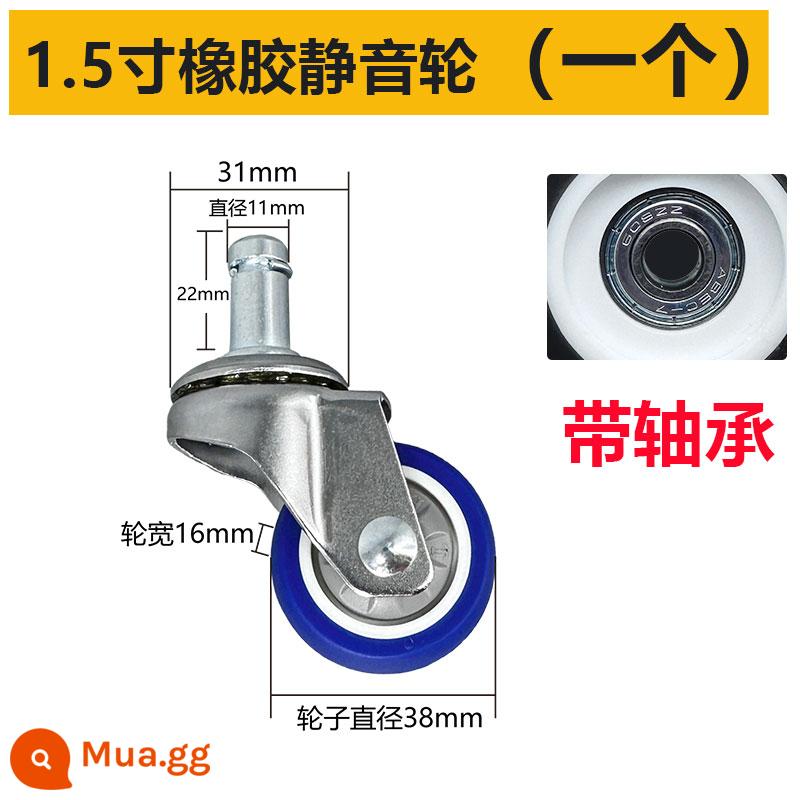 Yishaoling Hút Bánh Xe Đa Năng Bánh Xe Phụ Kiện BF501 Bánh Xe Rửa Xe Shop Đa Năng BF500 BF501B - 1,5 inch có ổ trục (một bộ)