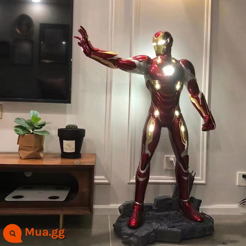 Marvel Iron Man Hulkbuster giáp điêu khắc MK7MK50 1 đến 1 mẫu trang trí phòng khách tầng-đứng lớn vật trang trí - Mô hình tấn công Iron Man MK45 cao 1,1m 70*32*110cm