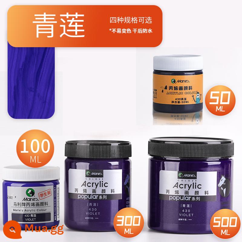 Sơn acrylic thương hiệu Marley 500ml chai lớn trắng đen 300 vàng sơn tường đặc biệt chống nước pha loãng sơn thuốc nhuộm tranh tường vẽ tay màu không phai graffiti kem chống nắng trẻ em tự làm - Thanh Liên/mới