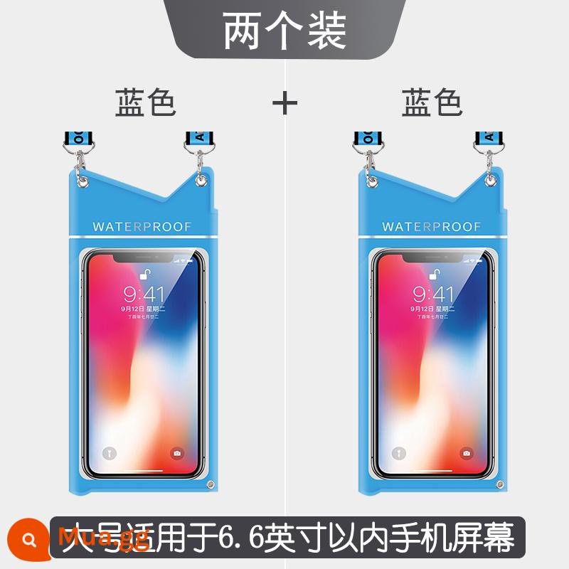 Thích hợp cho túi chống nước điện thoại di động Huawei Mate40Pro30X2E20 với vỏ lặn trong suốt màn hình cảm ứng để giao hàng - Lớn [Xanh lam] Giảm giá hai sản phẩm ^_^ Lưu ý, màu sắc có thể thay đổi