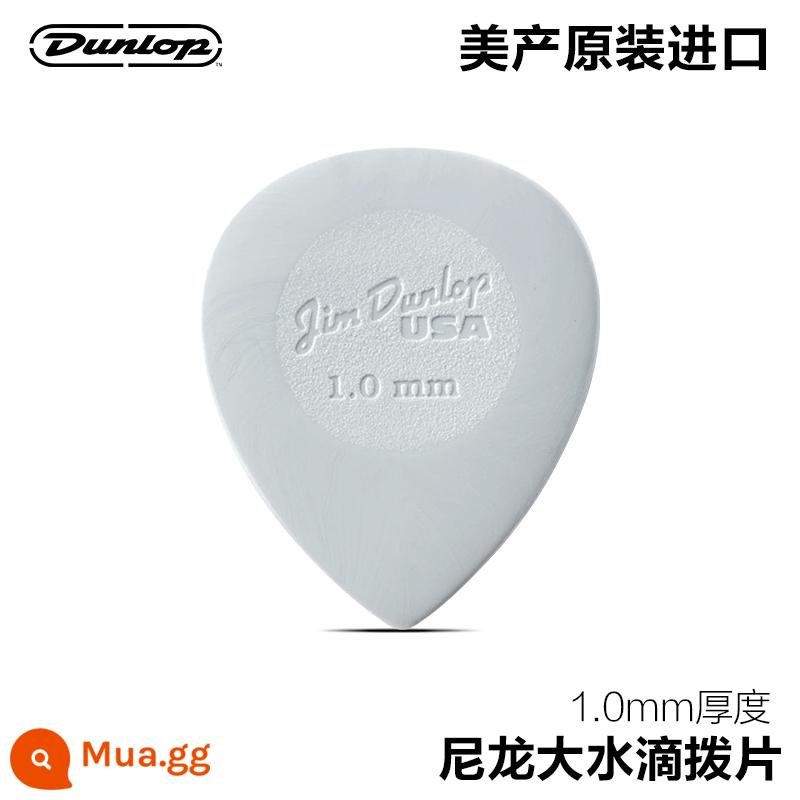 Dunlop Dunlop Điện Acoustic Plectrum Jazz Bass Lớn Tam Giác Nhỏ Giọt Nước Dân Gian Đàn Guitar Quét Dây Chống trơn trượt - Giọt nước nylon lớn 1.0mm