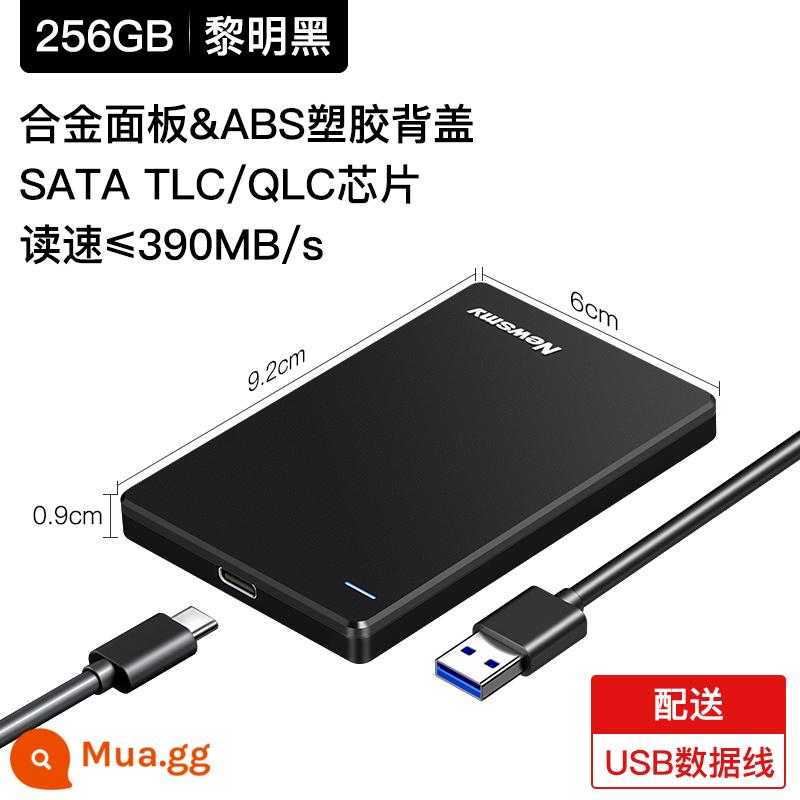 Ổ cứng di động Newman 2t bên ngoài 1t bên ngoài 500g điện thoại di động cơ học tốc độ cao không rắn flagship store chính hãng - Trạng thái rắn 256G [380M mỗi giây] tăng tốc khoảng 3 ~ 5 lần