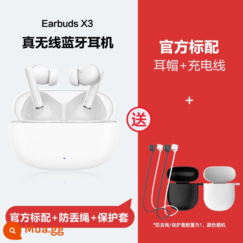 Danh dự Chọn tai nghe tai nghe X3 Tai -in -Ear Active Nois - X3 [glaze white] tặng kèm cáp sạc + ốp bảo vệ + dây chống thất lạc