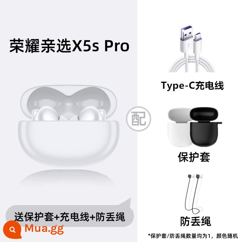 Danh dự Chọn tai nghe tai nghe X3 Tai -in -Ear Active Nois - Phiên bản nâng cấp của X5s Pro [Iceland White] tặng kèm ốp bảo vệ + cáp sạc + dây chống thất lạc