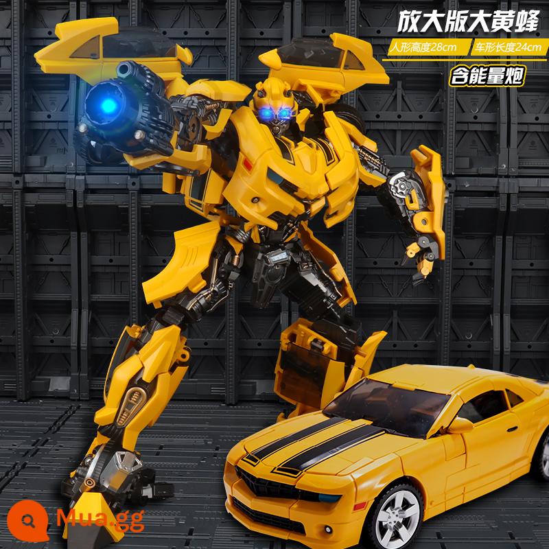 Đồ chơi biến dạng Mamba đen Optimus MP King Kong xe robot hợp kim chính hãng Bumblebee mô hình Hình - [Pháo năng lượng + Đôi mắt phát sáng] Phiên bản phóng to BB01 của Bumblebee đã có hàng