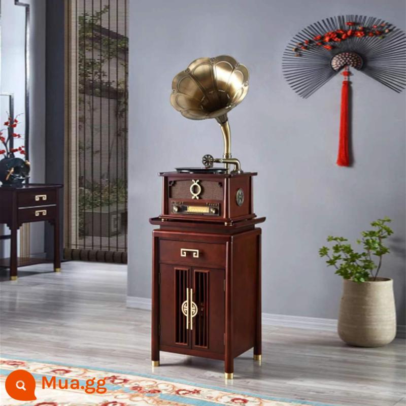 Máy Hát Retro Phong Cách Châu Âu Phòng Khách Gỗ Chắc Chắn Đồng Loa Lớn Âm Thanh Nhà Máy Ghi Âm Cổ Cổ Vinyl Máy Ghi Âm - 1703G màu gỗ cẩm lai + vinyl Trung Quốc