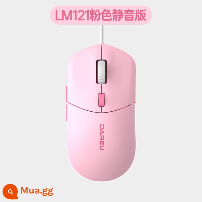 Chuột Dahl LM121 câm có dây usb văn phòng nhà kinh doanh trò chơi điện rgb cạnh tranh máy tính xách tay - Hồng