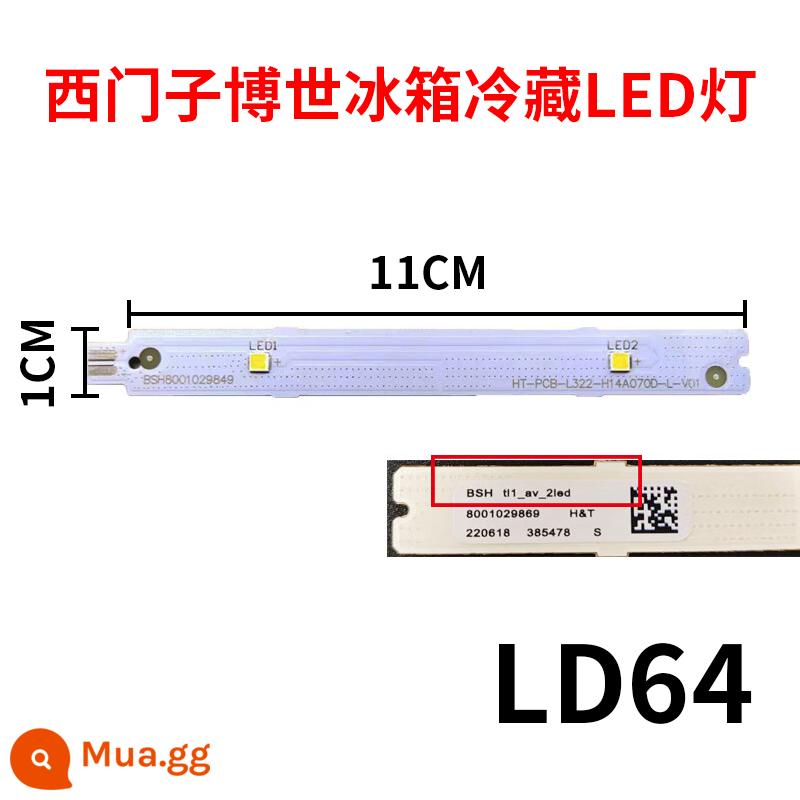 Thích hợp cho tủ lạnh Siemens Bosch dải đèn LED bảng điều khiển tủ lạnh ngăn đá tủ lạnh ánh sáng trắng thân phụ kiện thay thế - LD64[Dải đèn tủ lạnh Siemens]