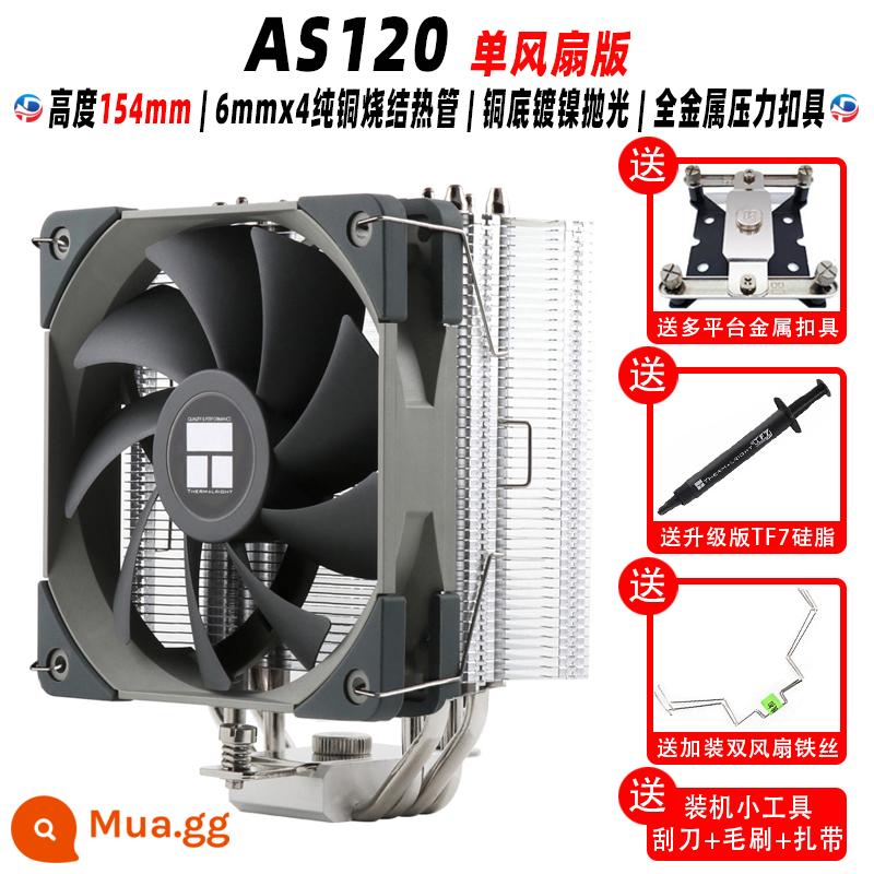 Limin AX120R SE AS120 AK120 PLUS TRẮNG ARGB vỏ chính CPU tản nhiệt máy tính - AS120 với TF7 + dụng cụ cạo + bàn chải