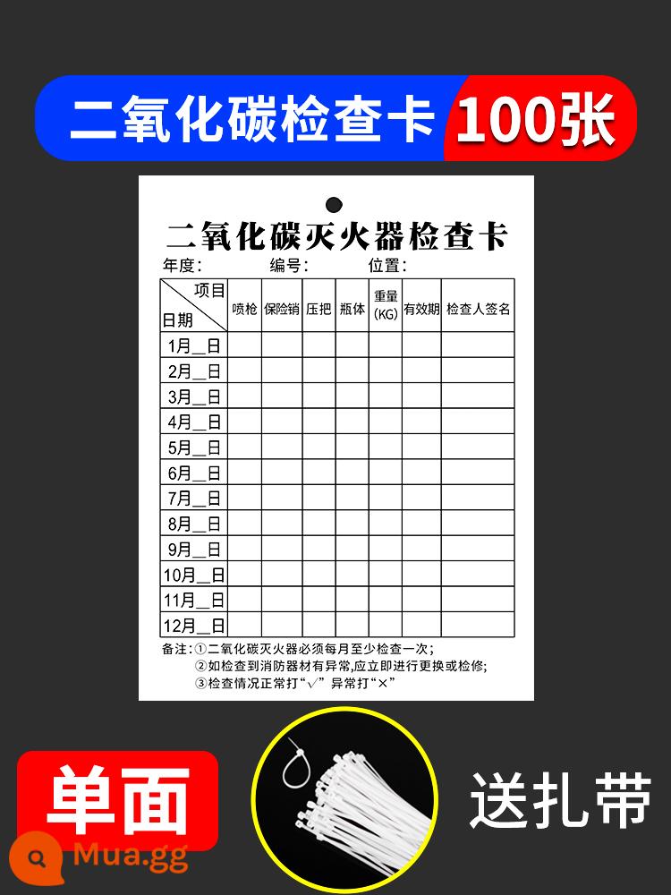 Thẻ kiểm tra bình chữa cháy thẻ hồ sơ thiết bị chữa cháy thẻ kiểm tra điểm thẻ đăng ký dấu hiệu nhận dạng lửa vòi cứu hỏa bộ thẻ trong suốt thẻ kiểm tra định kỳ hàng tháng hộp cứu hỏa nhãn kiểm tra hàng năm nhãn dán tùy chỉnh - 100 bộ/thẻ kiểm tra bình chữa cháy carbon dioxide (một mặt) + cà vạt