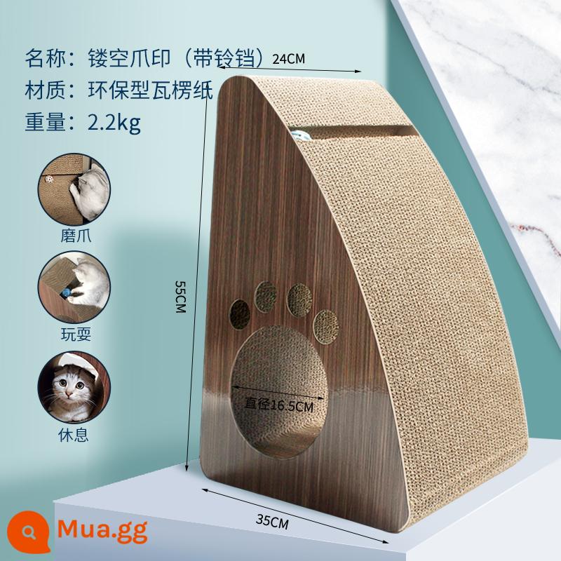 Cat Grabbing Tấm L -type đứng -Up Wear -Resistant Dandruff Three -Sdimensional Grabbing Lớn Paper Cat Claw Board Board Cat Products - Kích thước lớn - bảng cào móng mèo rỗng (thu thập để nhận catnip).