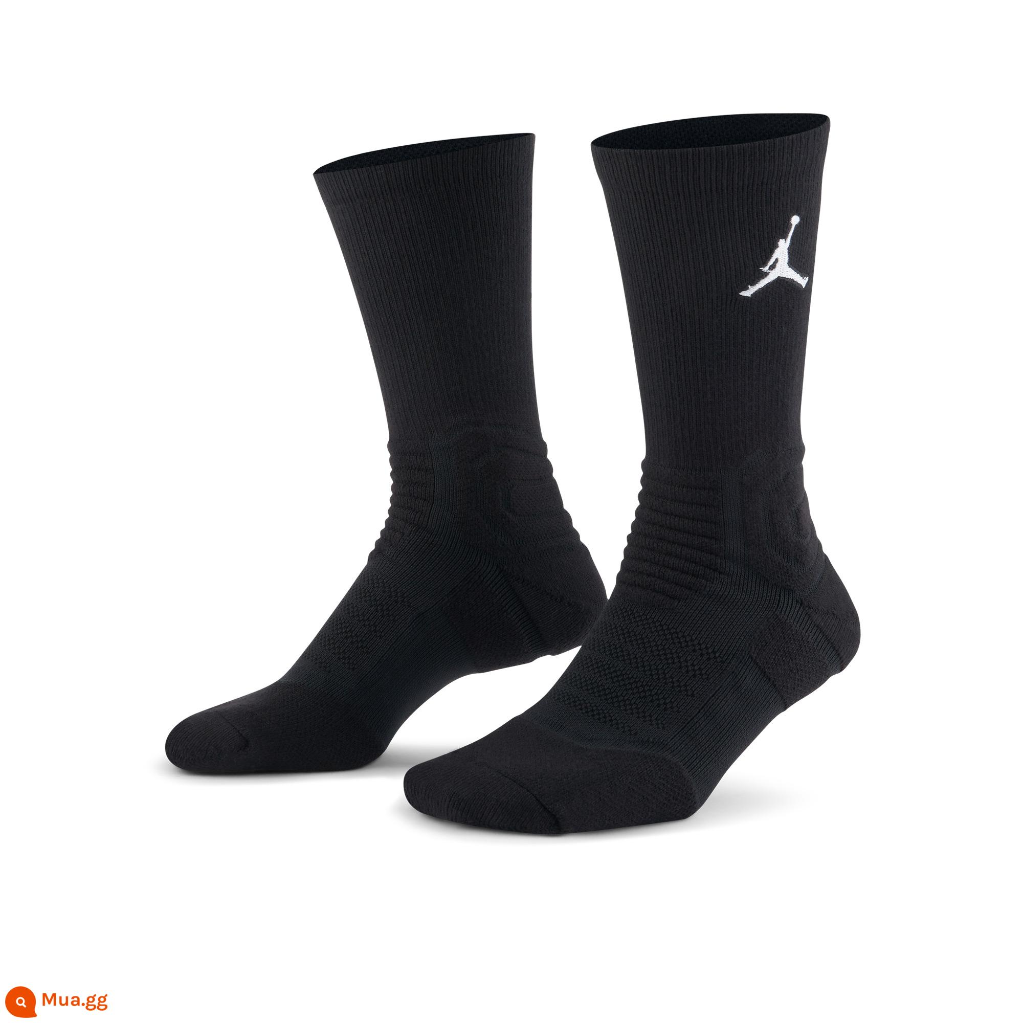 Jordan chính thức Nike Jordan vớ bóng rổ ống giữa 1 đôi mùa xuân thoáng khí nhanh khô đệm dệt kim thoải mái SX5854 - 010 đen/(trắng)