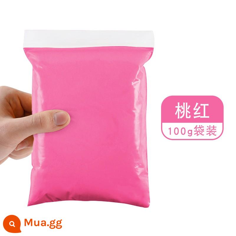 Đất siêu nhẹ 500g màu bùn túi lớn tự làm gương handmade không gian bùn plasticine đất sét nhẹ gói lớn 500g - Hồng 100g