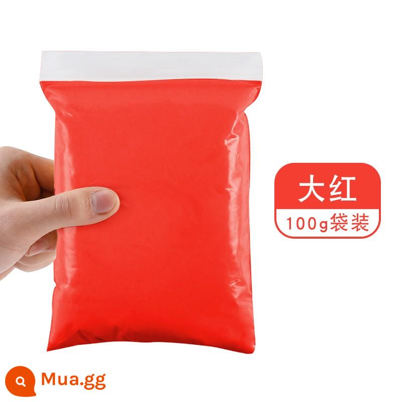 Đất siêu nhẹ 500g màu bùn túi lớn tự làm gương handmade không gian bùn plasticine đất sét nhẹ gói lớn 500g - Đỏ lớn 100g