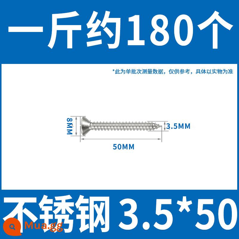 Số lượng lớn màu đen cường độ cao vách thạch cao móng tay Vít tự tháo tấm thạch cao chéo đầu phẳng tự gõ ốc vít gỗ M3.5mm - Thép không gỉ 3,5 * 50 (khoảng 180 miếng mỗi pound)