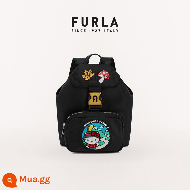 [Quà Năm Mới] Balo Nữ Vải Furla Marea Hello Kitty Mini - đen