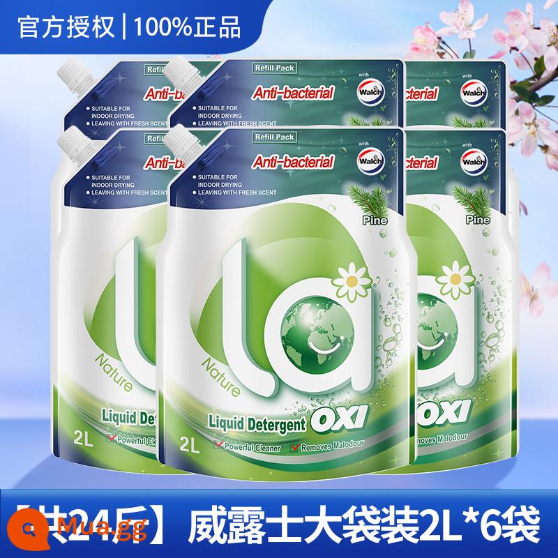 Bột giặt Walsh aerobic full box đợt hộ gia đình giá cả phải chăng bao bì thơm lâu kháng khuẩn chính hãng hàng đầu store - [Gói 24 jins cả năm] Mua túi 12 jins + tặng túi 12 jins