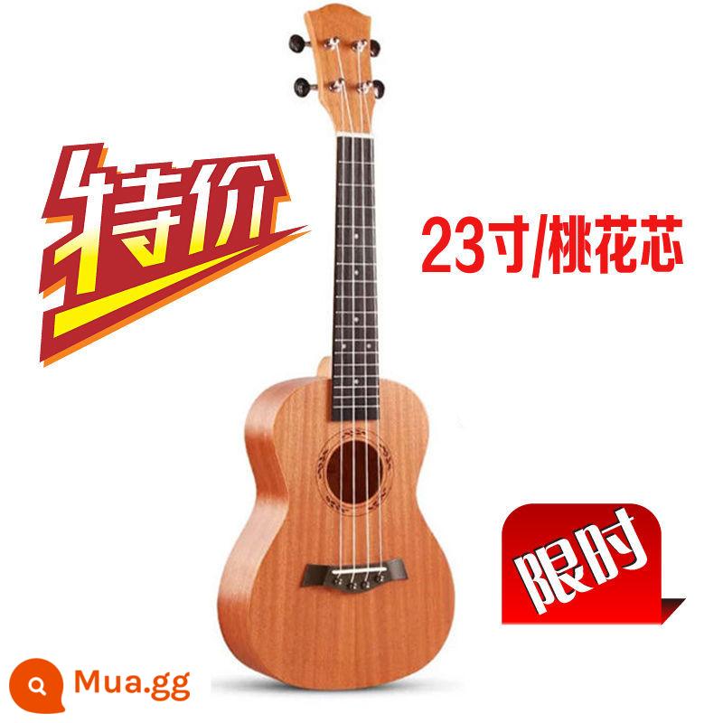 Người mới bắt đầu chơi đàn ukulele một bảng đàn guitar nhỏ học sinh nam và nữ nhạc cụ trẻ em trình độ mới bắt đầu thực hành đàn piano ukulele - Đàn piano màu gỗ nguyên khối 23 inch + tài liệu giảng dạy + dây đàn