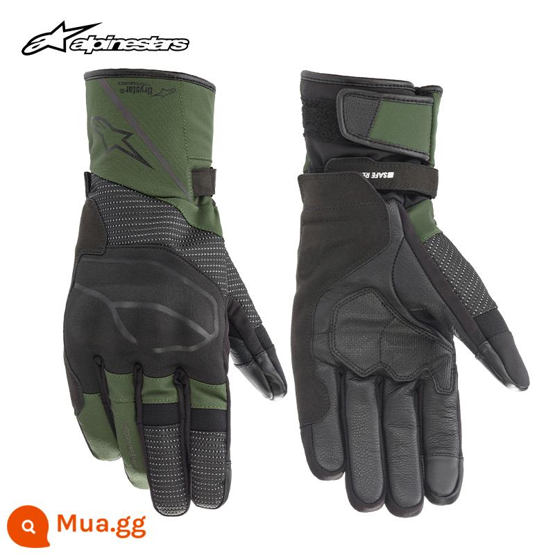 Một chiếc găng tay đầu máy Alpinestars Star Alpinestars Mùa xuân và Găng tay giữ ấm không thấm nước mùa thu và Găng tay Andes V3 V3 - Rừng xanh 1681