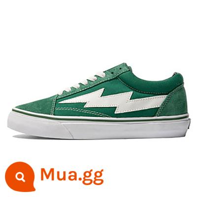 Uncle Si Chaoshe REVENGE X STORM Revenge Storm Flame Lightning Giày Low Top Giày vải Giày trượt ván - điểm màu xanh lá cây