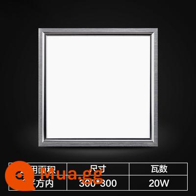 Tích hợp đèn led panel âm trần nhúng 30x30 nhôm miếng ốp trần đèn nhà bếp bột đèn phòng đèn panel - Siêu sáng chống nước 300x300 20 watt