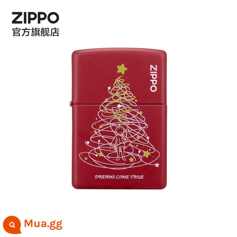 ZIPPO Chính Thức Flagship Store Kho Báu Chúc Bộ Ngôi Sao Chống Gió Bật Lửa Dầu Hỏa Nam Quà Tặng Giới Hạn - Máy mới của Wishing Star không có dầu