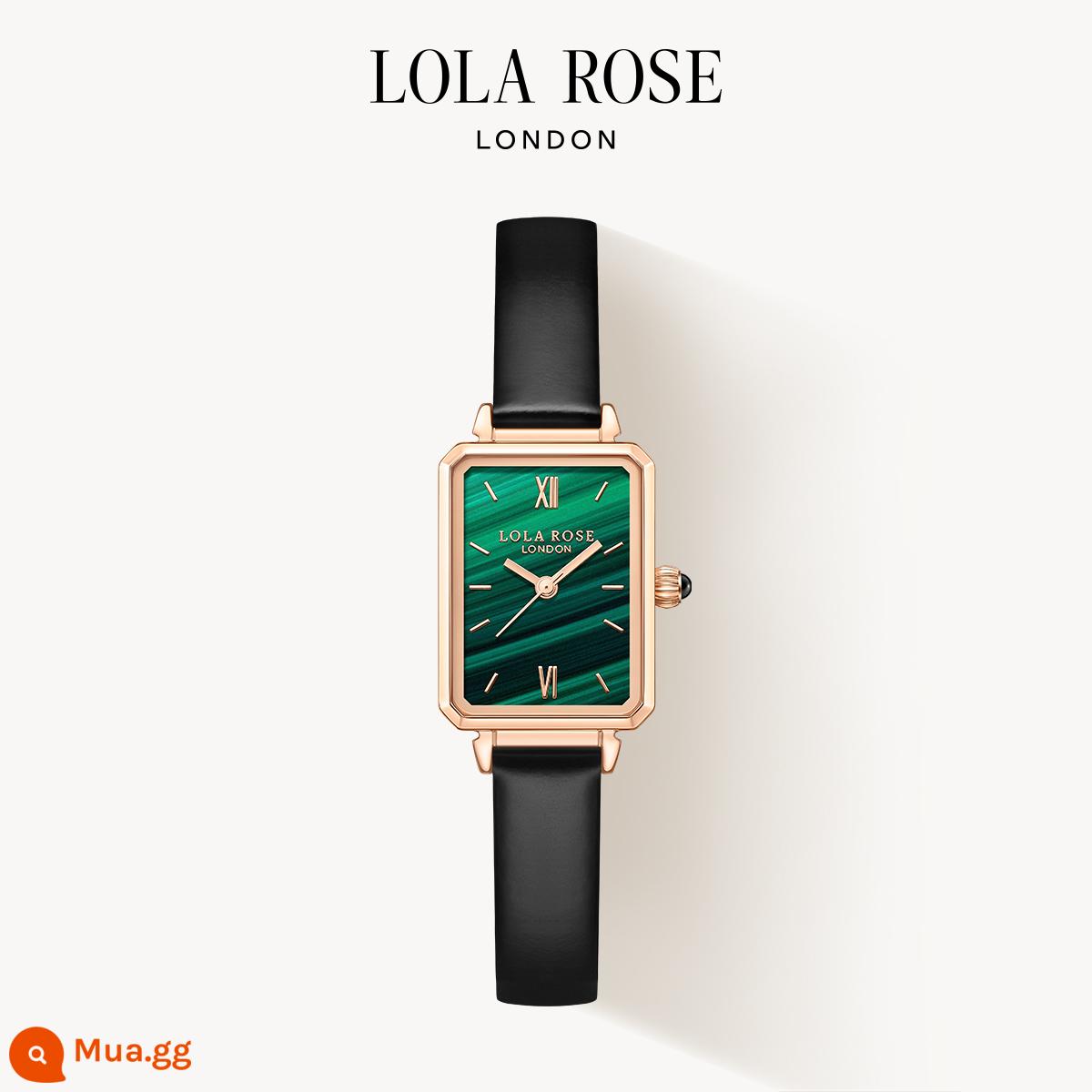 Lola Rose Lola Rose Đồng hồ đeo tay nhỏ màu xanh lá cây Đồng hồ đeo tay nữ Quartz Vintage Quà tặng sinh nhật - Dây đeo đồng hồ nhỏ màu xanh lá cây-LR2136