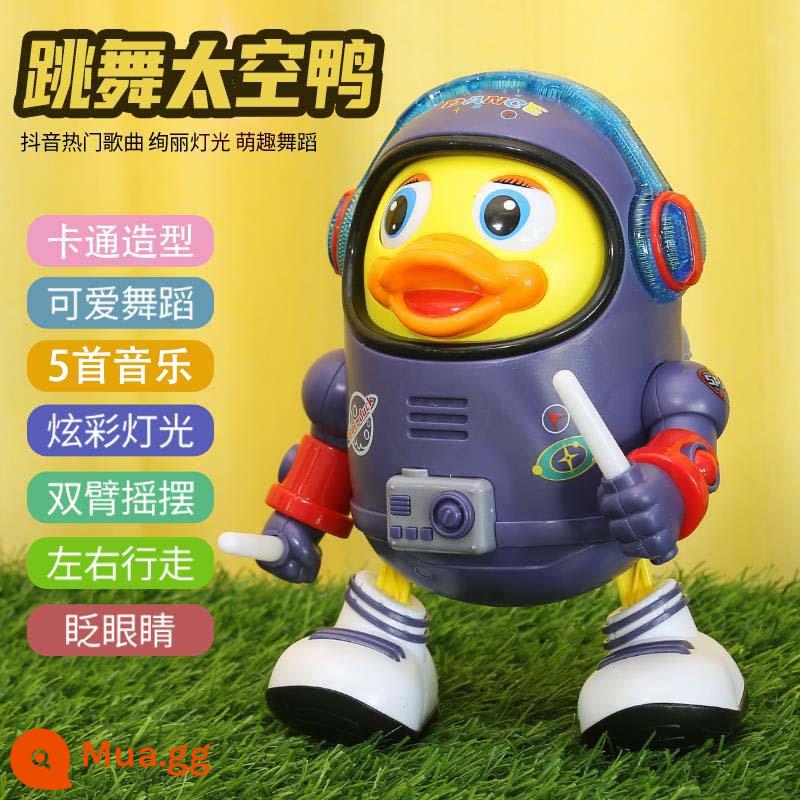 Douyin cùng phong cách có thể hát và nhảy vũ trụ vịt đồ chơi động cơ đu quay robot bé trai và bé gái 0-1 tuổi - Space Duck ⭐5 âm nhạc, ánh sáng, khiêu vũ