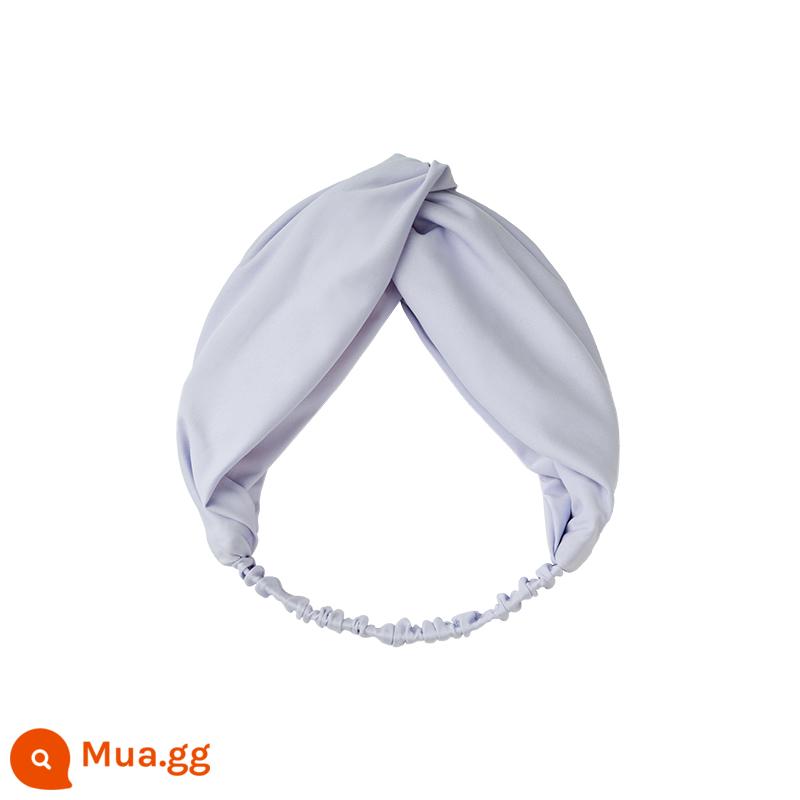 Ubras Pháp kink đàn hồi cao rửa mặt nạ trang điểm thoải mái không chặt headband headband thun đô nữ - Màu tím xám nhẹ nhàng