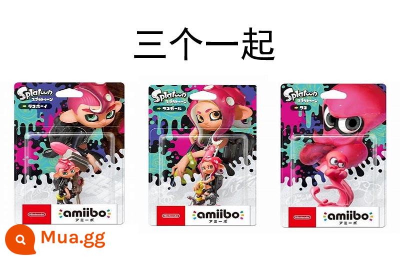 Chính hãng Nintendo mô hình splatoon 3 Sprato amiibo máy bay chiến đấu thủy triều màu bạch tuộc cô gái mực - Bạch tuộc combo 3 loại có hàng