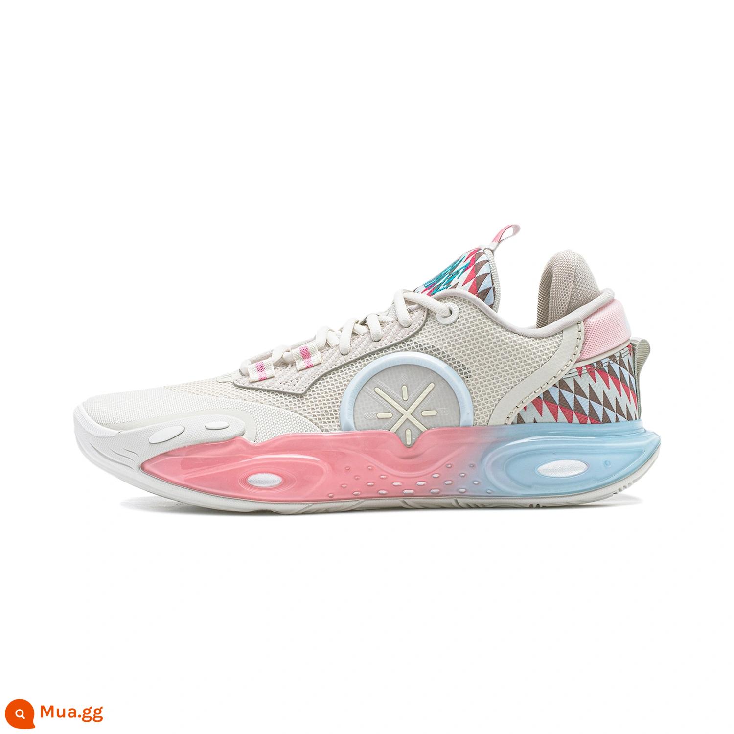 Giày chơi bóng rổ chuyên nghiệp độ nảy cao nhẹ dành cho nam 2024 Wade Way City 12 của Li Ning ABAU015 - ABAU015-5/Xám ánh trăng được phủ và vận chuyển