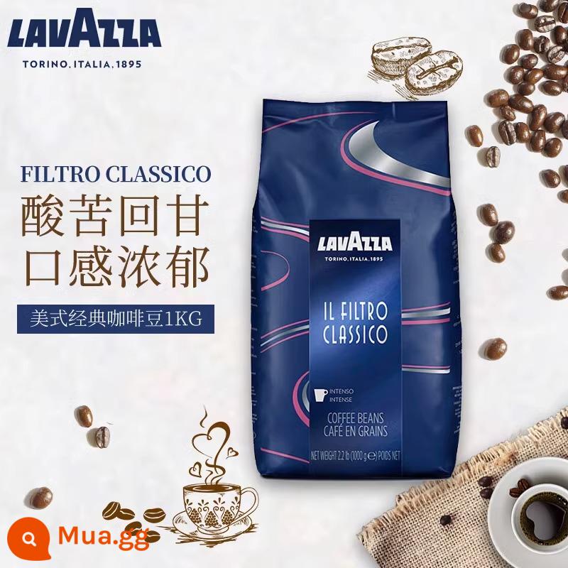 Hạt cà phê Lavazza êm dịu và cực đậm đà, cà phê espresso nhập khẩu chính hãng Lavazza Ý 1kg bột xay - Túi 1kg*6 cổ điển của Mỹ [25 năm]