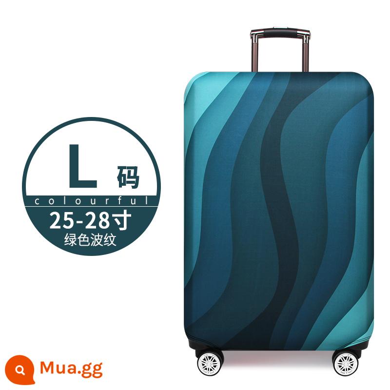 Dày Chịu Mài Mòn Vali Bảo Vệ Xe Đẩy Du Lịch Vali Da Phối Bụi 20/24/26/28/29 Inch - Tôn xanh size L [vỏ hộp]