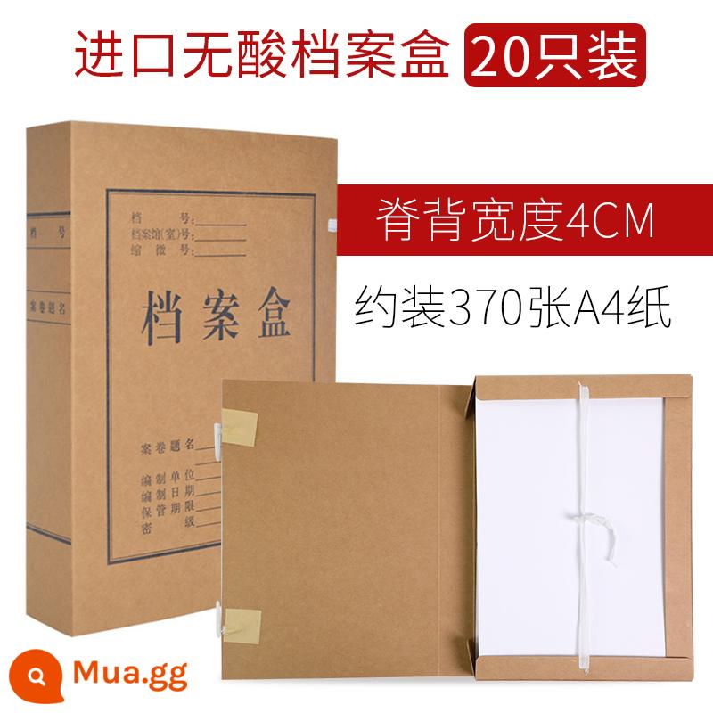 50 hộp đựng hồ sơ hộp dữ liệu hồ sơ giấy kraft hộp lưu trữ a4 nhập khẩu hộp hồ sơ giấy dày không chứa axit dung lượng lớn tùy chỉnh in logo tùy chỉnh văn phòng phẩm văn phòng chứng từ kế toán tùy chỉnh - 20 mẫu nhập khẩu cực dày không chứa axit/4cm