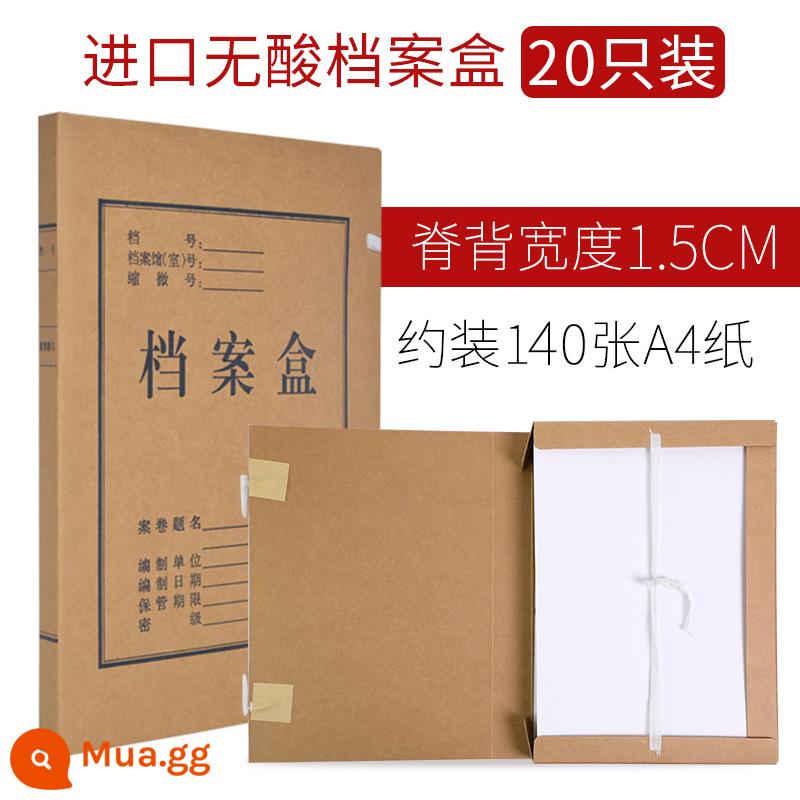 50 hộp đựng hồ sơ hộp dữ liệu hồ sơ giấy kraft hộp lưu trữ a4 nhập khẩu hộp hồ sơ giấy dày không chứa axit dung lượng lớn tùy chỉnh in logo tùy chỉnh văn phòng phẩm văn phòng chứng từ kế toán tùy chỉnh - 20 mẫu nhập khẩu cực dày không chứa axit/1,5cm