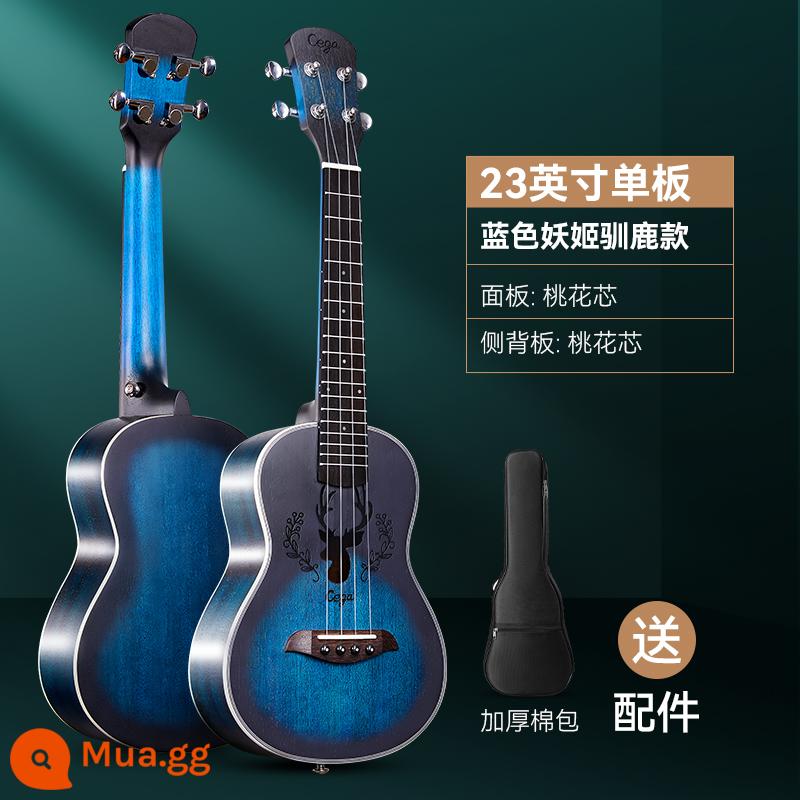 cega ukulele người mới bắt đầu 23 inch đàn ông và phụ nữ nhập cảnh chính thức hàng đầu cửa hàng ukulele đàn guitar nhỏ của trẻ em - Tuần lộc phù thủy màu xanh bảng đơn 23 inch + phụ kiện + túi biểu diễn