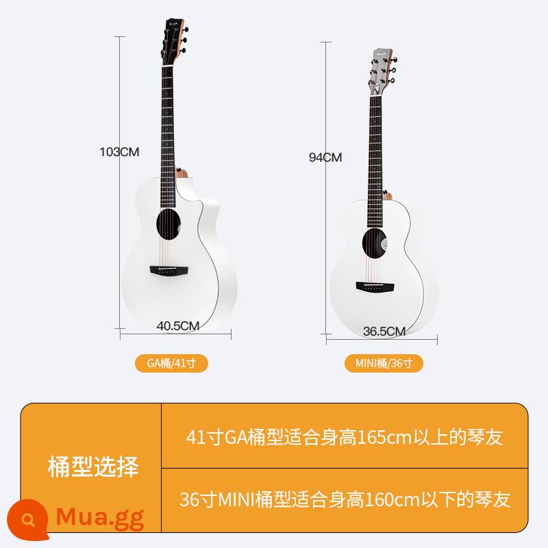 enya Đàn guitar Enya X0 giá trị cao màu trắng sông băng 41 inch đàn guitar dân gian dành cho người mới bắt đầu mô hình du lịch 36 inch dành cho nam và nữ - Phải đọc trước khi mua