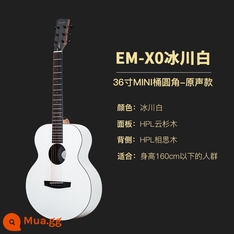 enya Đàn guitar Enya X0 giá trị cao màu trắng sông băng 41 inch đàn guitar dân gian dành cho người mới bắt đầu mô hình du lịch 36 inch dành cho nam và nữ - EM-X0/36 inch/trắng băng