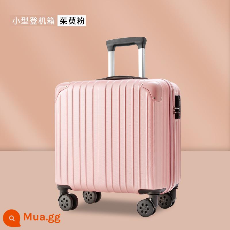 Hành Lý Nữ Nhỏ Ins 18 Inch Lưới Đèn Đỏ Mật Khẩu Xe Đẩy Trường Hợp 20 Sinh Viên Nội Trú Vali Da Nam - Màu hồng Cornus thời thượng (có thể lên máy bay)