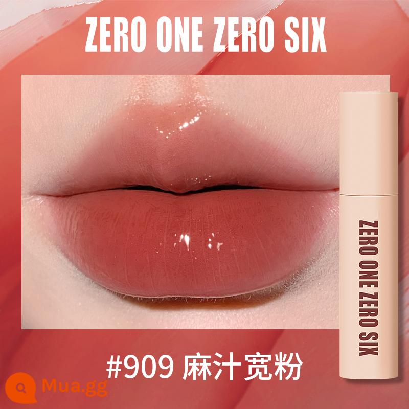 Zero One Zero Lu 0106 Lip Mud Lip Men Lip Gloss Matte Peach Không Kéo Khô Tinh Khiết Desire Sinh Viên Thể Hiện Màu Trắng - 909 nước ép mè bột rộng thực phẩm màu gương son môi